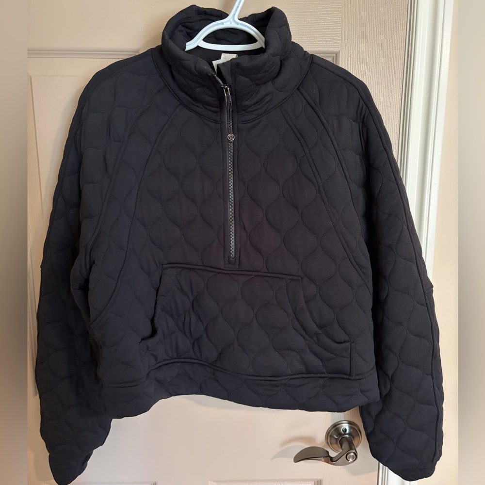 Lululemon M/L Scuba Oversized Quilted Half Zip